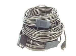 USB延长线45米 带信号放大器 可接扫码枪 摄像头 鼠标键盘 超长