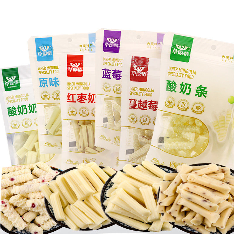 草原情奶干150g*6袋内蒙奶酪零食