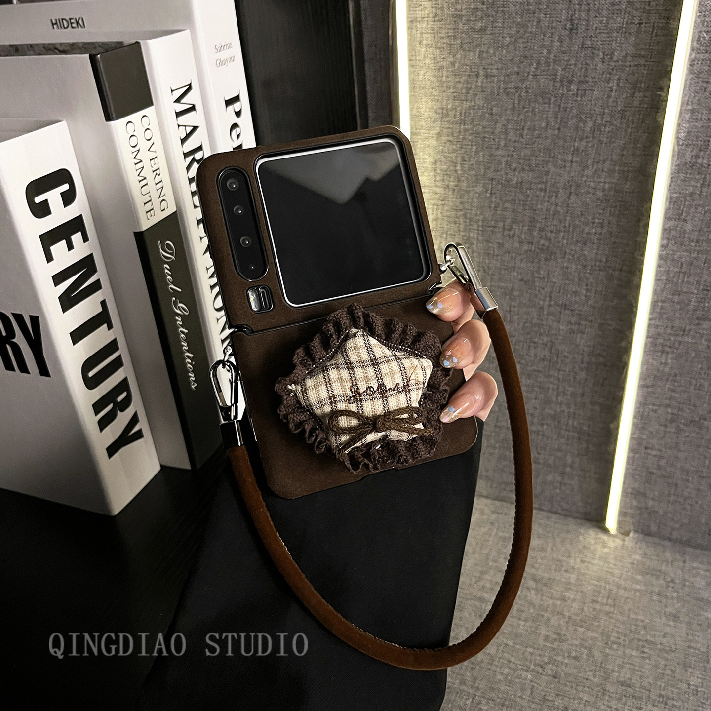 轻调 复古冬季丝绒星星格纹手提绳适用于华为Pura X手机壳全包新款purax典藏版折叠屏p50宝盒翻盖防摔保护套,3C数码配件,手机保护套/壳,淘宝优惠券,粉丝福利购,淘宝优惠卷