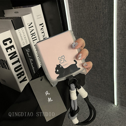 适用华为novaflip趴趴猫手机壳