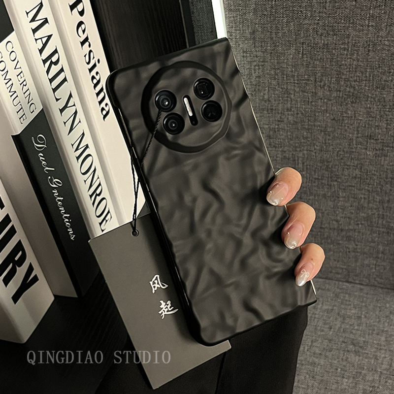 适用华为matex5/x3褶皱纹手机壳
