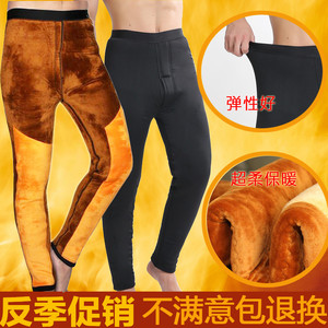 促销高腰棉裤男黄金绒护膝加厚加绒中老年男士保暖裤秋冬厚款热卖