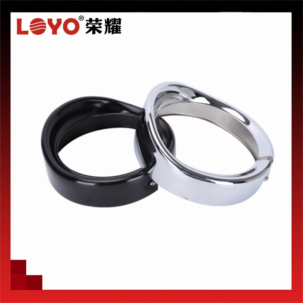 7寸哈雷摩托车大灯帽檐大灯装饰4.5寸保护灯罩摩托车5.75寸帽檐