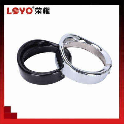 7寸哈雷摩托车大灯帽檐大灯装饰4.5寸保护灯罩摩托车5.75寸帽檐