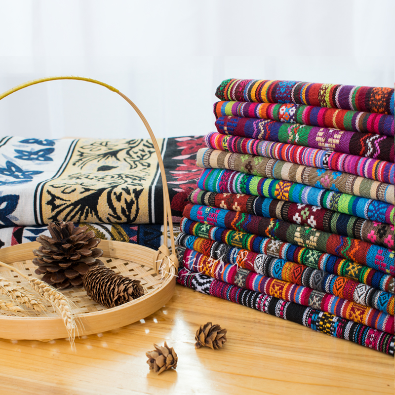 云南沙发布料棉麻民族风