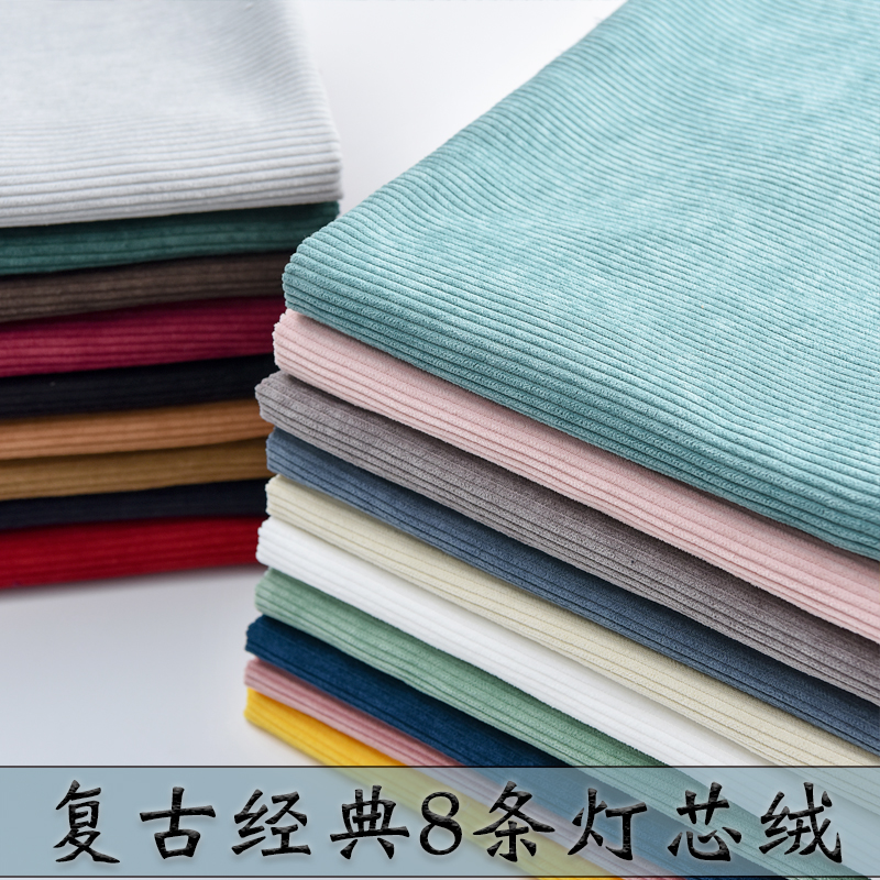 纯色棉袄灯芯绒复古服装