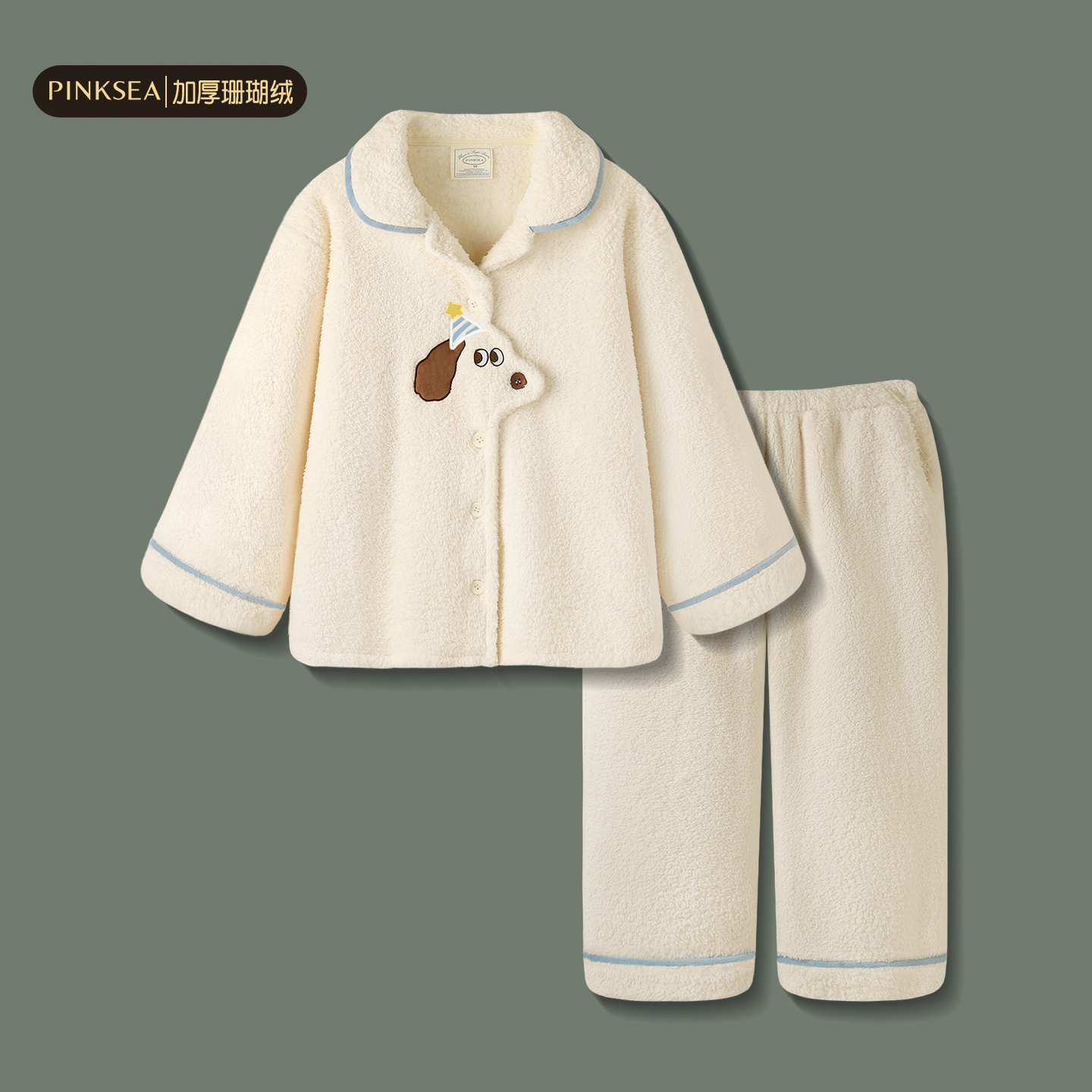 睡衣女款珊瑚绒情侣冬季家居服男