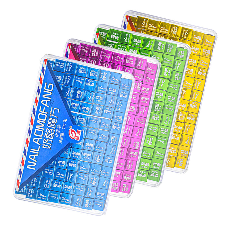 金箭奶酪魔方308g盒装多口味立方方块糖儿童零食网红硬糖糖果