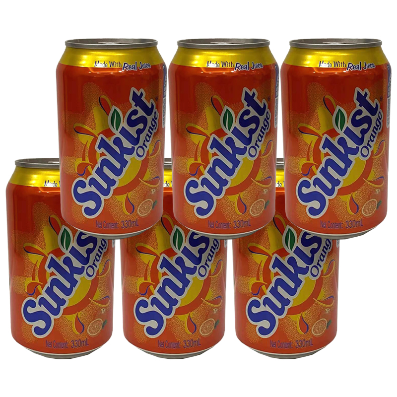 新奇士橙汁330ml含果汁的汽水