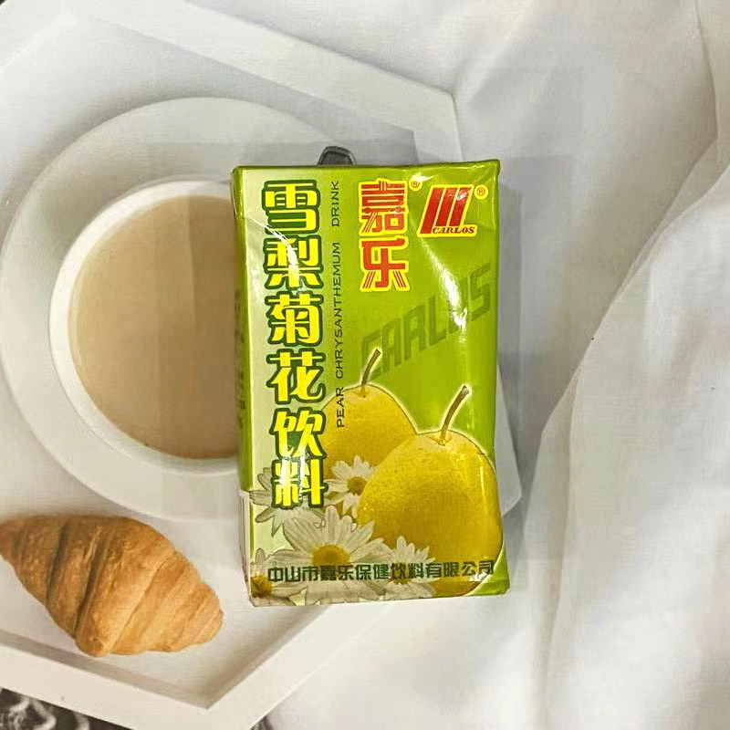 嘉乐雪梨菊花茶饮料纸盒饮料整箱菊花茶正品纸盒包装雪梨茶清凉