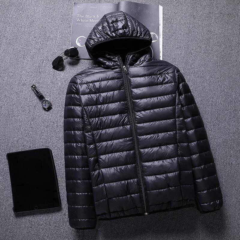 冬季轻薄羽绒棉服连帽男士青年韩版修身棉衣男保暖外套短款棉服潮
