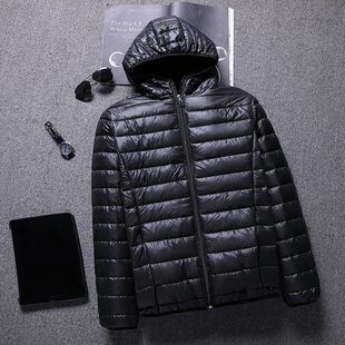 冬季轻薄羽绒棉服连帽男士青年韩版修身棉衣男保暖外套短款棉服潮