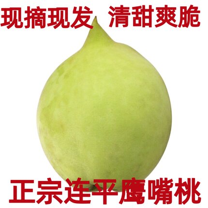 鹰嘴蜜桃子河源连平上坪中村特产毛脆桃应季新鲜水果精选果农直发