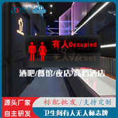 智慧公厕蹲位自动控制大屏引导有人无人红绿双色状态指示灯感应器