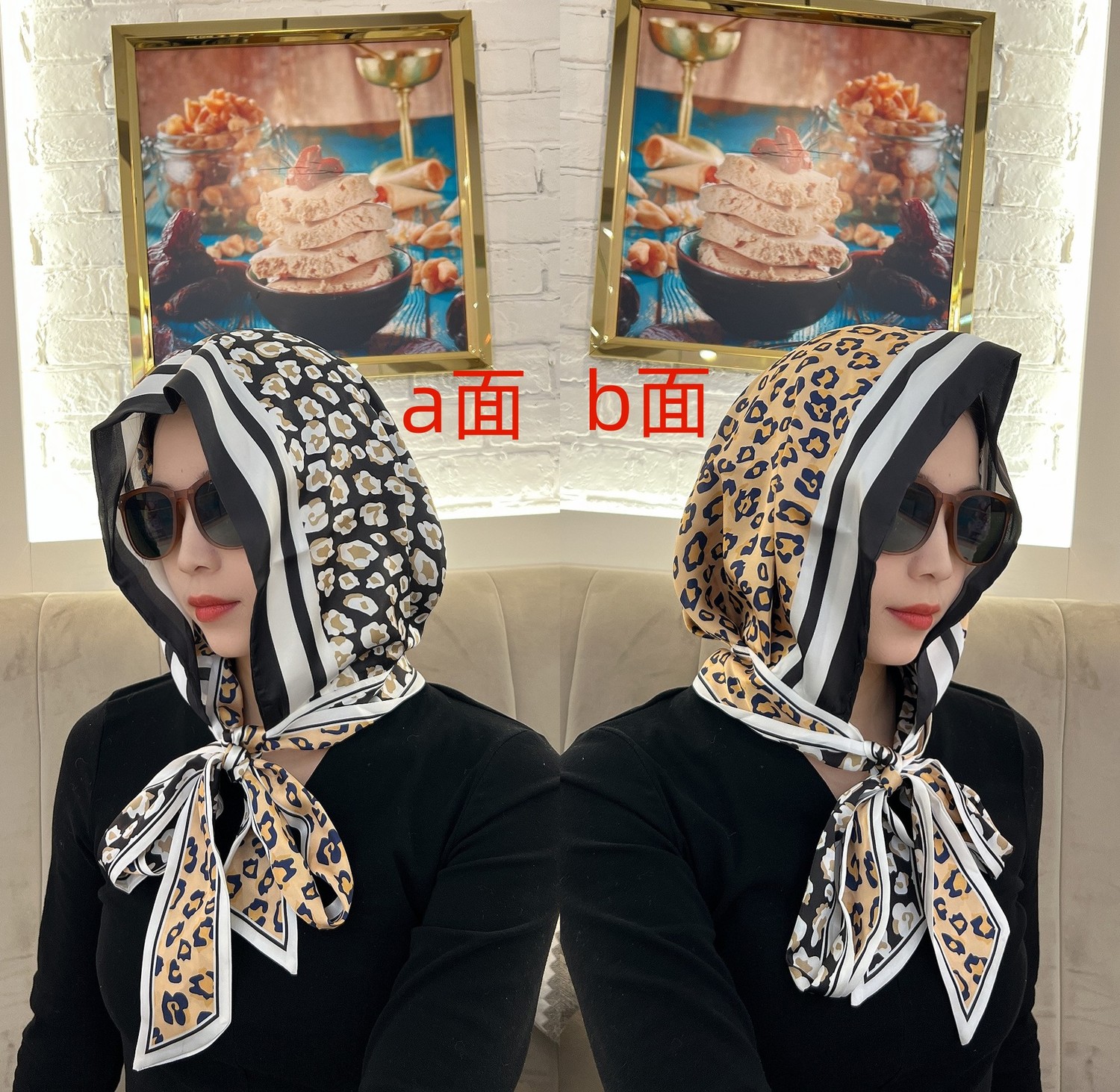 优雅丝巾飘带帽防风防晒帽纱巾头套网红时尚头巾帽包头多功能帽子