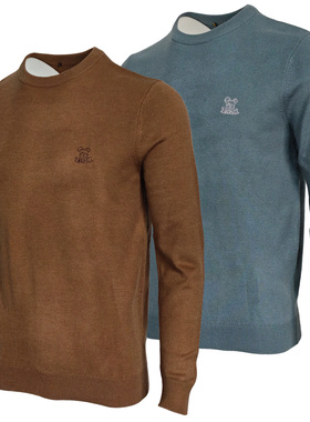 秋冬季男士撤柜毛衣圆领保暖套头休闲打底软糯舒适针织衫实用超值