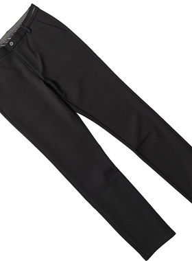 男秋冬黑色修身版弹力挺括休闲裤商务通勤裤SMART CASUAL职场上班