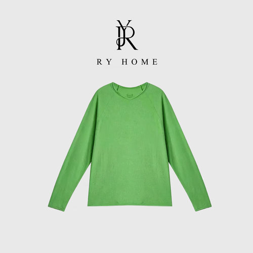 RYHOME 容雨时尚慵懒风圆领长袖T恤261T2339
