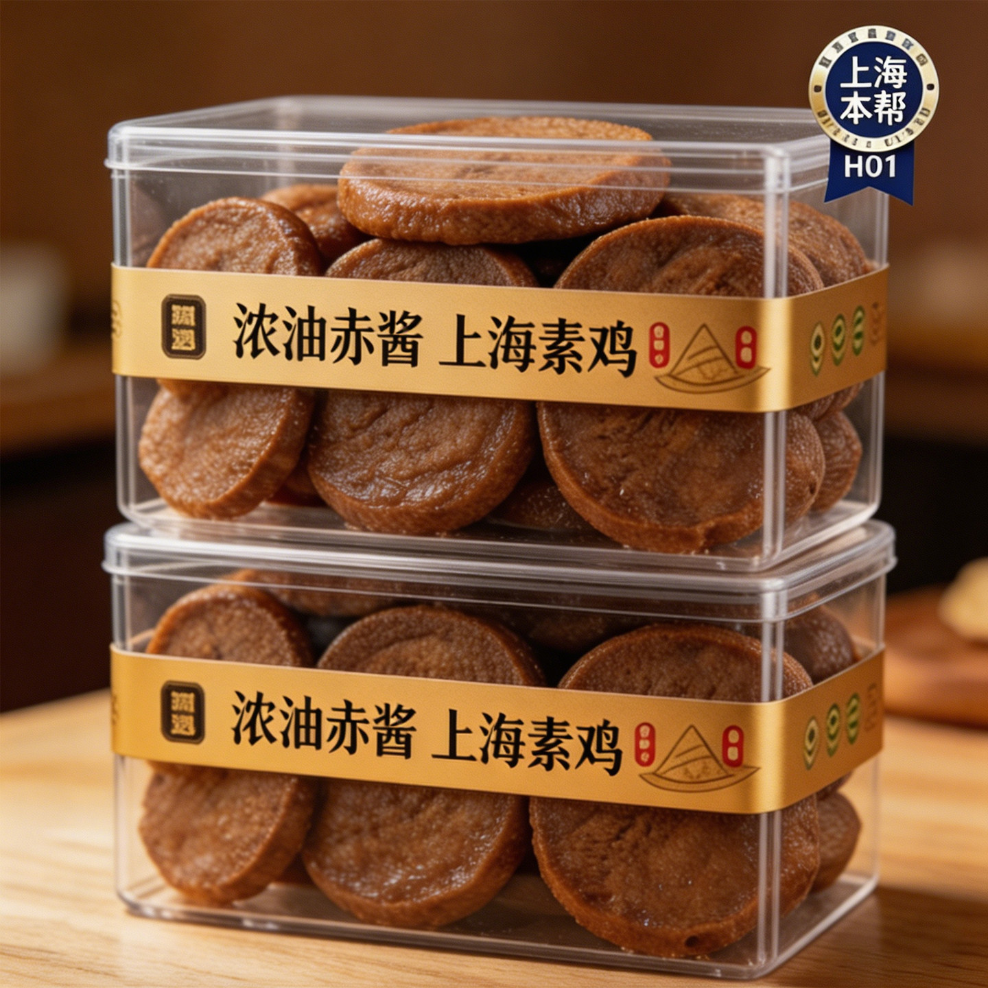 上海特产本帮素鸡豆制品豆干小零食面筋开袋即食熟食半成品凉菜
