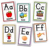 牛津木棍棒体四线三格26个英文字母大小写新沪教单词卡片上海教具