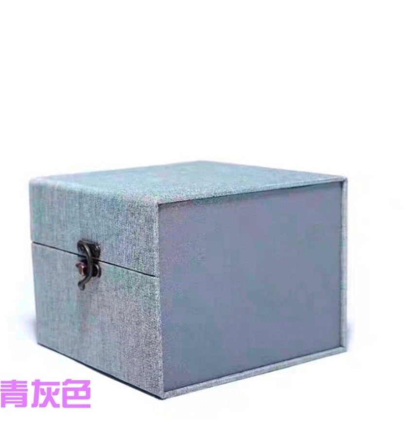 紫砂壶瓷器包装盒古玩玉器品茗杯建盏亚麻布礼品盒香炉盒