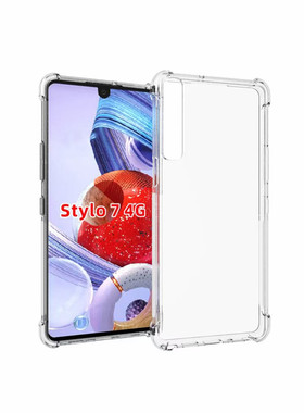 适用于LG Stylo7手机壳Stylo7-4G气囊防摔-Stylo7 5G磨砂防滑软胶透明K22保护套加厚 保护套