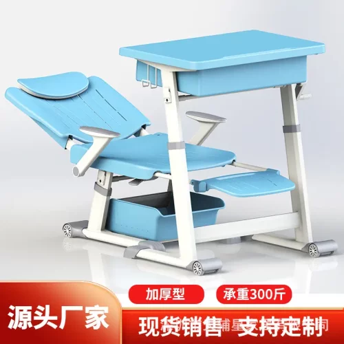 学校午休课桌椅中小学生培训班辅导班写字桌可升降加厚学习桌