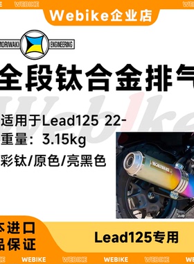 Lead125  MORIWAKI森胁 全段钛合金改装排气 进口 个性化全新正品