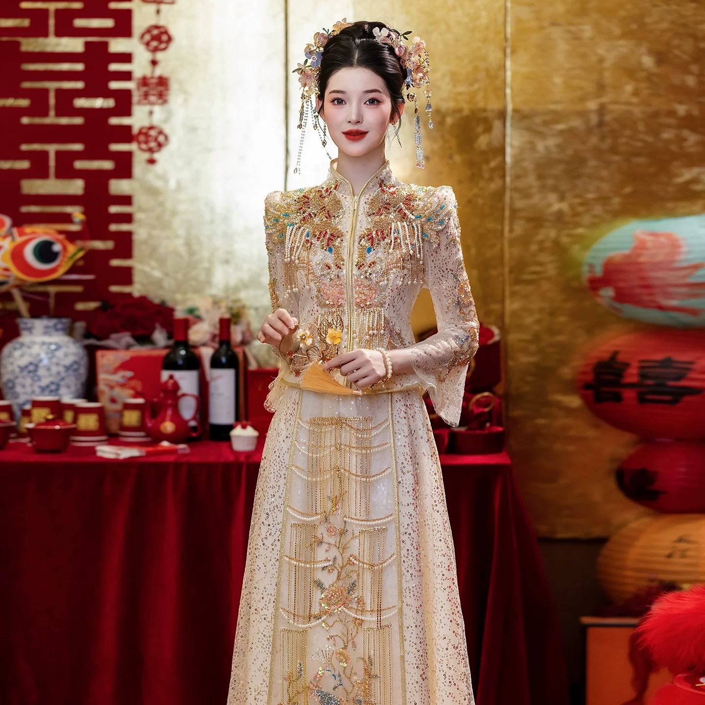 高级感龙凤褂嫁衣婚服2026新款高端新娘结婚秀禾服中式夏款小个子图片