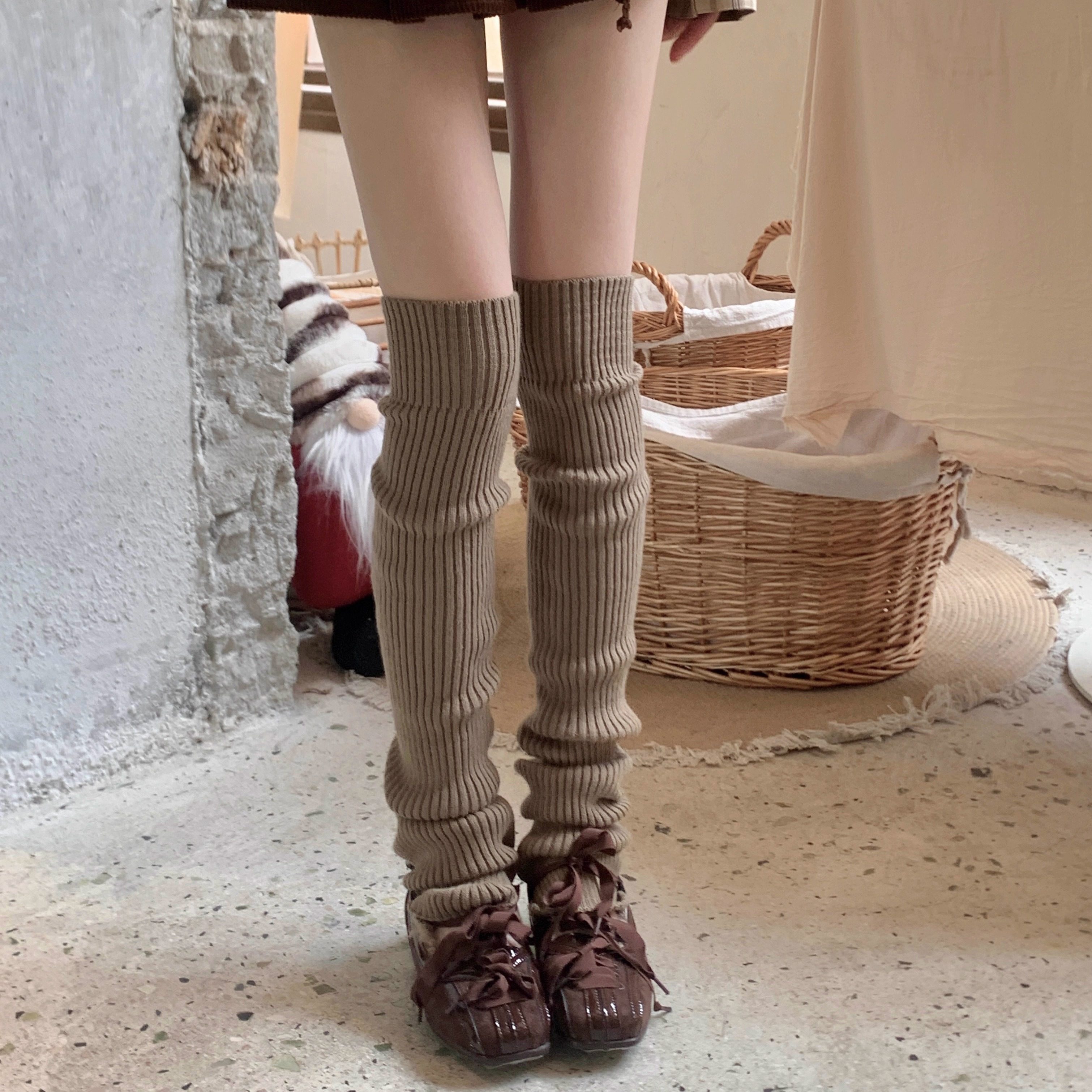 Wuuuus 白色袜套女瑜伽裤袜秋冬保暖75cm过膝堆堆袜芭蕾粉色腿套,女士内衣/男士内衣/家居服,长筒袜,淘宝优惠券,粉丝福利购,淘宝优惠卷