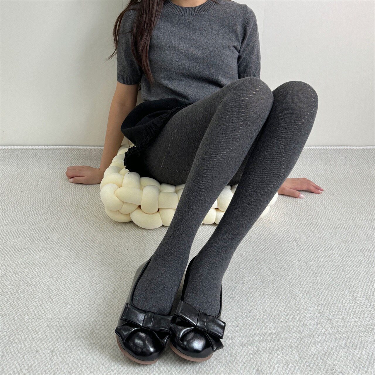 格雷系灰色打底袜女春秋连裤袜子