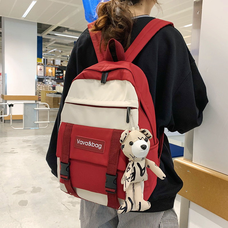 初中生书包女大学生时尚简约背包英伦风韩版高中大容量减负双肩包,箱包皮具/热销女包/男包,双肩背包,淘宝优惠券,粉丝福利购,淘宝优惠卷