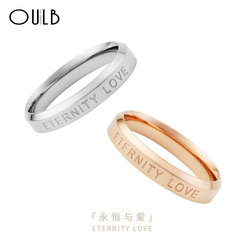 小ck戒指情侣对戒满天星素圈男官网女ins潮一对网红时尚个性素戒