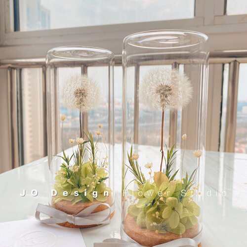 教师节手工礼品diy团建干花蒲公英永生花摆件节日礼物母亲节礼物