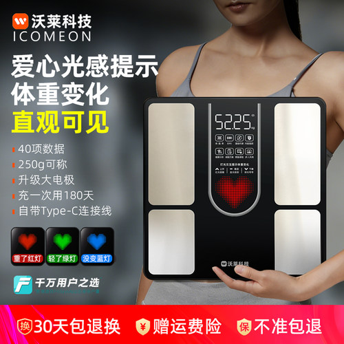 ICOMEON沃莱专业级智能体脂秤
