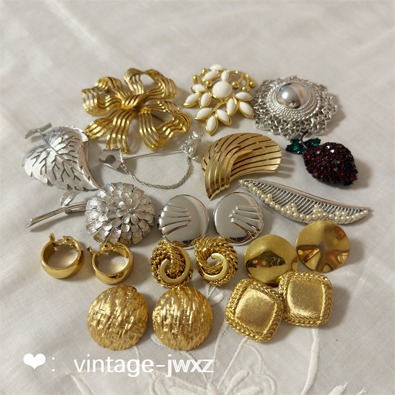 美国中古复古首饰胸针