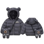 童装新款婴儿棉衣冬季加厚卡通款包包男女宝宝棉服连帽儿童外套