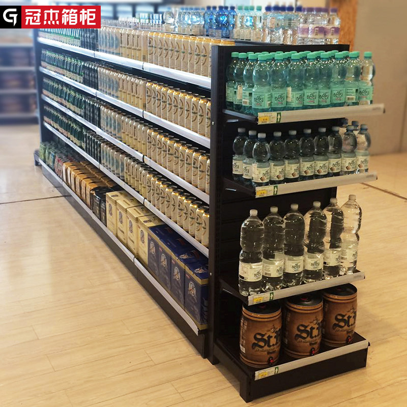 超市货架展示架单双面批发商店小卖部便利店置物架母婴文具店货架