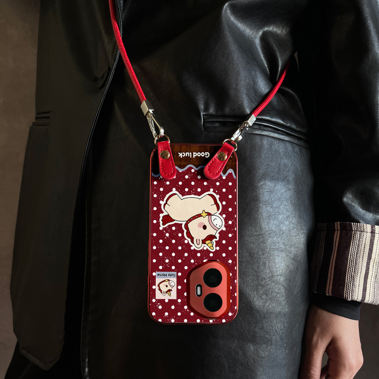 适用荣耀500Pro手机壳红独角兽红色华为x70斜跨x50全包400防摔7/8/90新款200女300带挂绳马年magic8/7/6pro,3C数码配件,手机保护套/壳,淘宝优惠券,粉丝福利购,淘宝优惠卷