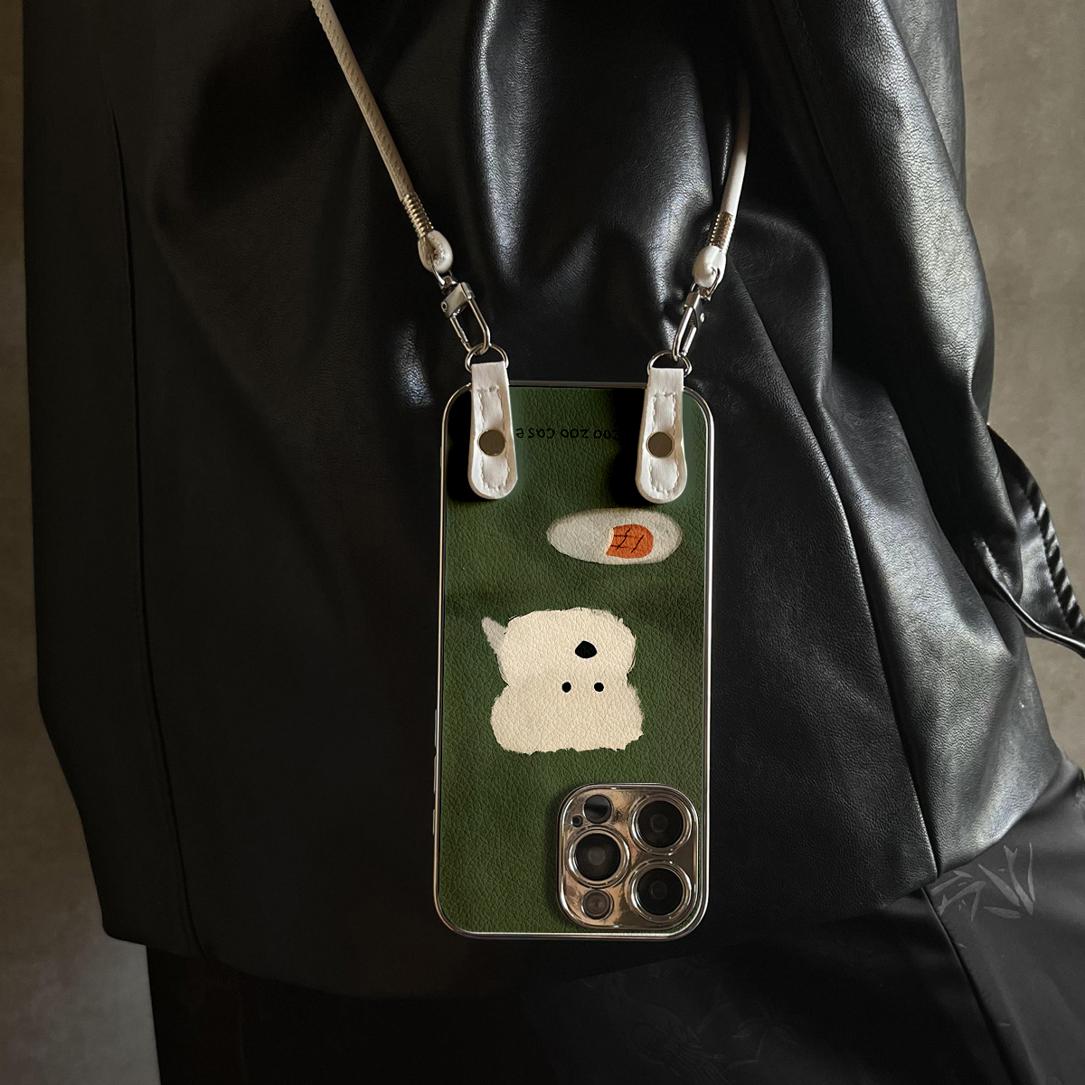 适用于小米17Promax手机壳面包小狗高级感带挂绳红米K80至尊斜跨K60全包防摔新款15ultra女12spro外13/14套