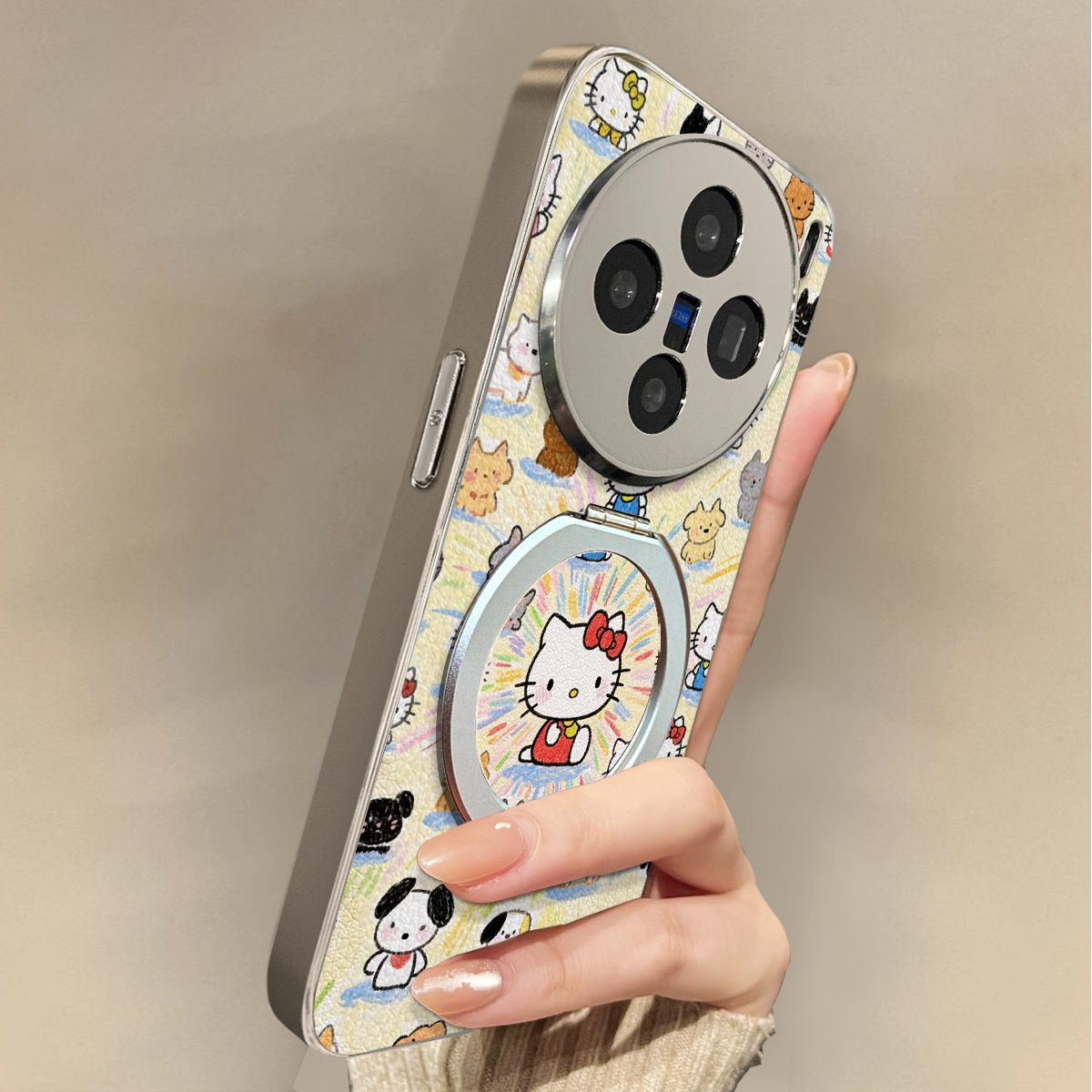 适用于vivox200ultra手机壳新款七彩KT猫X100pro/90S/80斜跨全包S30promini/20/19/18/17套防摔Y300i带挂绳女