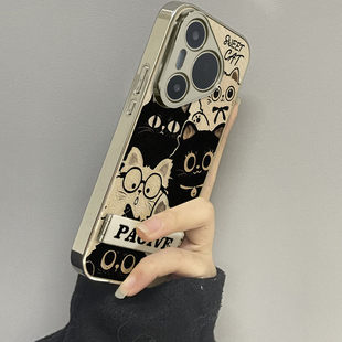 用于华为pura70proUltra手机壳小羊皮猫咪聚会p40高级感p50e外全包防摔P60新款网红男女潮牌P70pro十套软