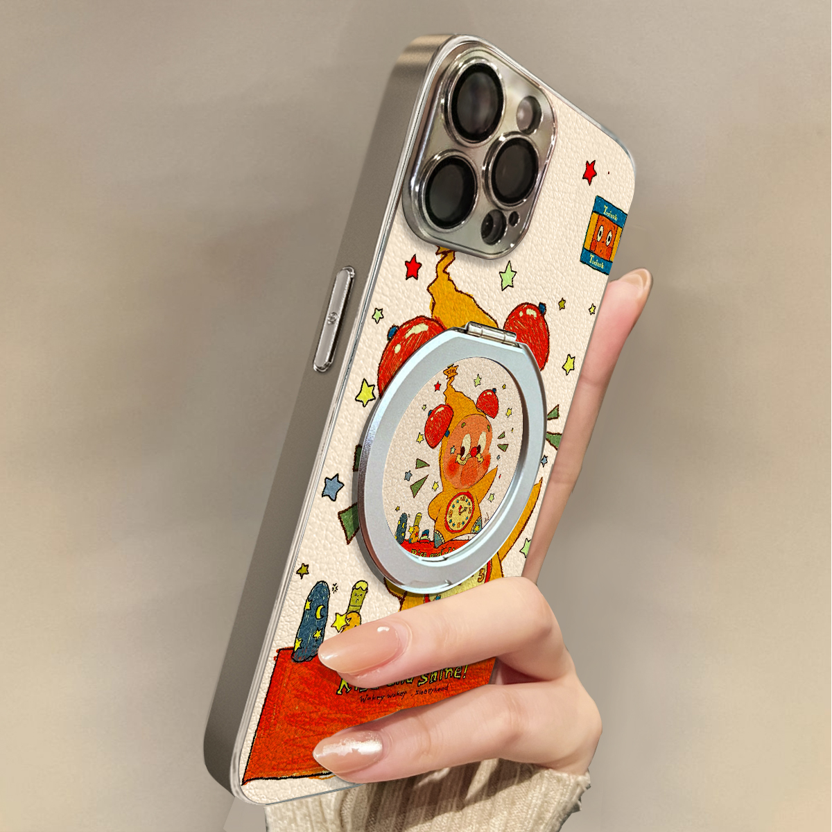 适用于苹果17promax手机壳带挂绳时钟星人iphone14/16pro套硅胶xs全包防摔斜跨15ultra套网红11新款xr女13PRO