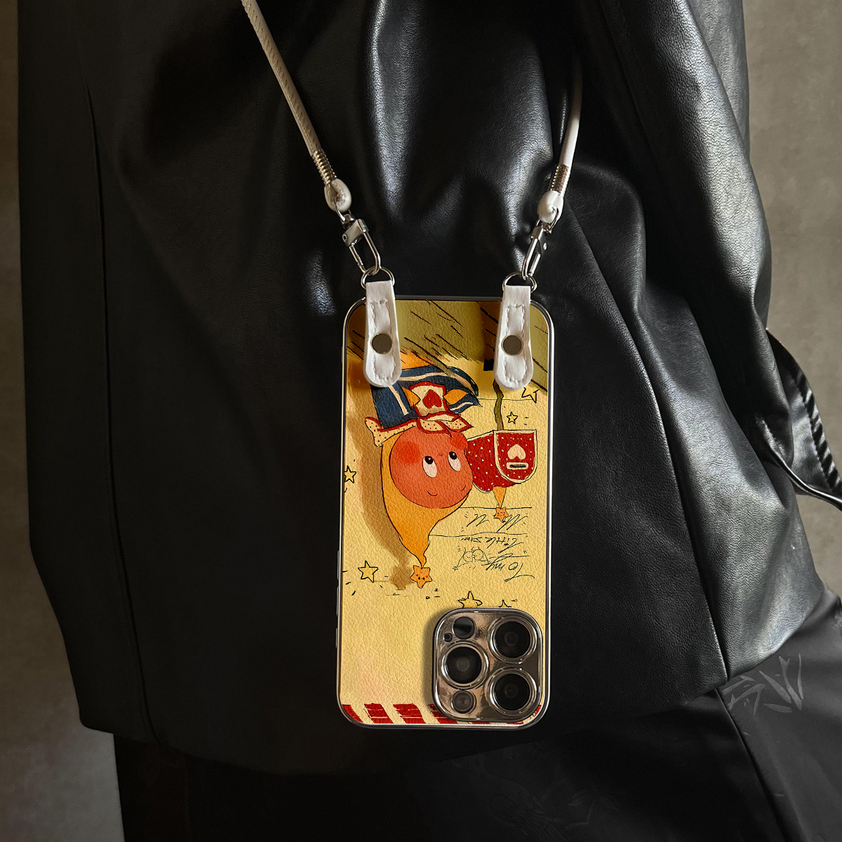 适用于OPPOReno14Pro手机壳邮箱星人新款带挂绳FINDx9/x8s/x7ultra全包x6/5防摔硅胶7/8/9女10/11pro十12套13