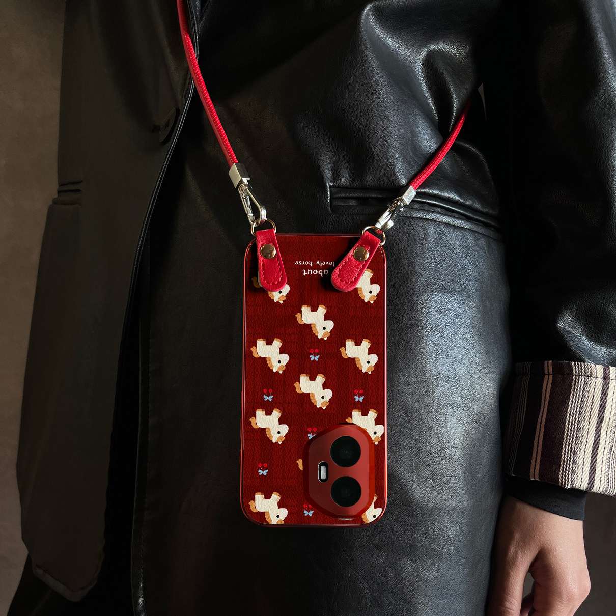 适用荣耀500Pro手机壳樱桃白马红色华为x70斜跨x50全包400防摔7/8/90新款200女300带挂绳马年magic8/7/6pro,3C数码配件,手机保护套/壳,淘宝优惠券,粉丝福利购,淘宝优惠卷