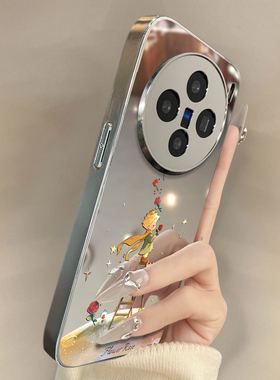 适用于vivox200promini手机壳镜面玫瑰王子高级感vivix60/70/80外硅胶全包防摔y200i新款女vivox90/x100s套软