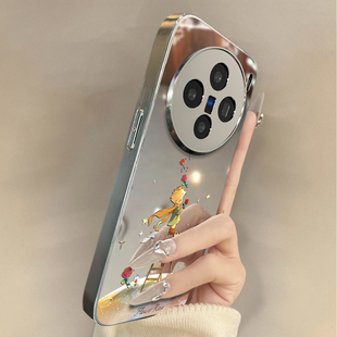 女vivox90 80外硅胶全包防摔y200i新款 x100s套软 适用于vivox200promini手机壳镜面玫瑰王子高级感vivix60