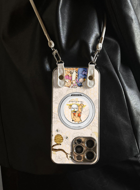 适用于华为Pura70pro手机壳新款蜂蜜维尼Mate60/70pro十套50/40全包防摔P60/80带挂绳Nova14ultra/13/12外7/9