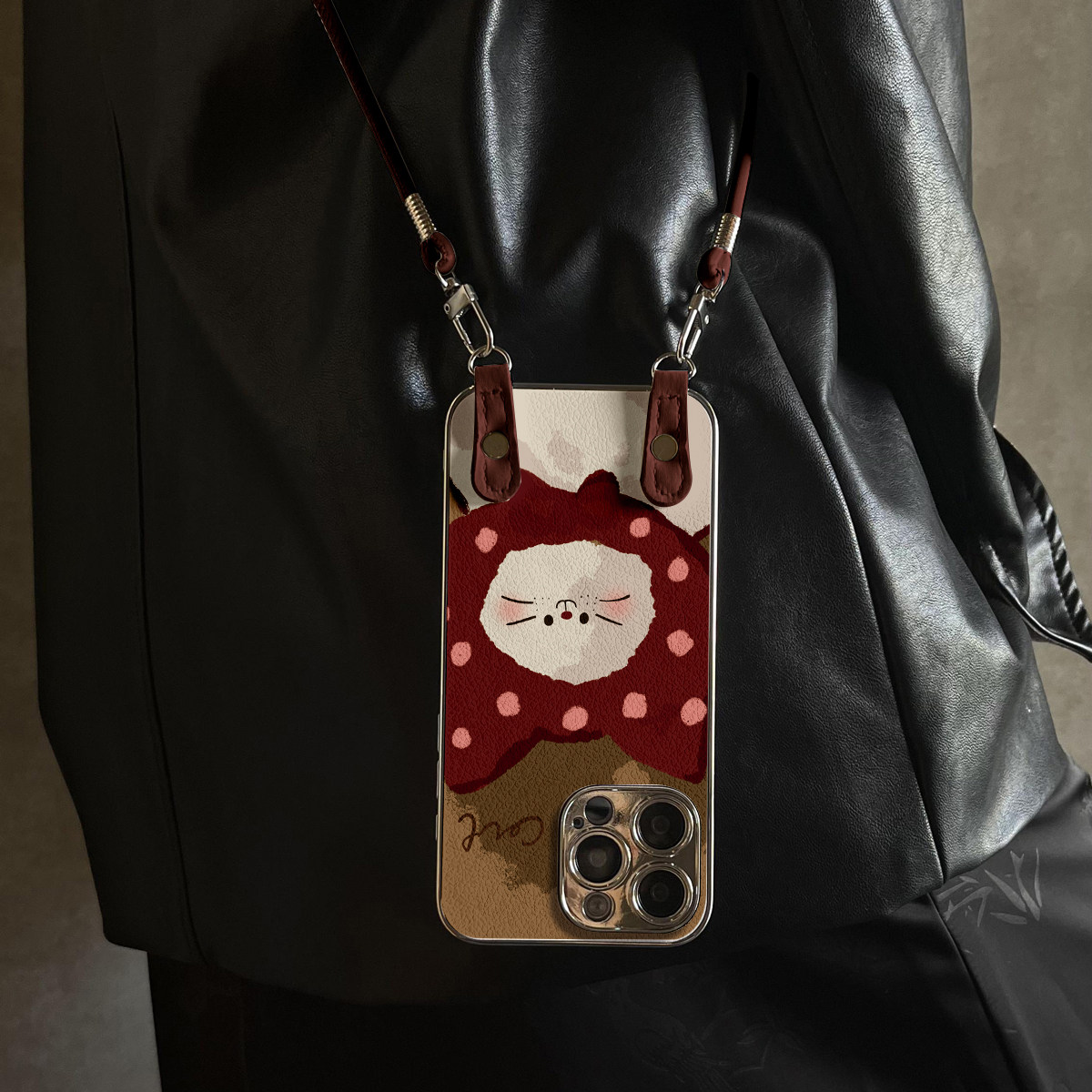 适用于苹果17promax手机壳带挂绳头套猫仔iphone14/16pro套硅胶xs全包防摔斜跨15ultra套网红11新款xr女13PRO,3C数码配件,手机保护套/壳,淘宝优惠券,粉丝福利购,淘宝优惠卷