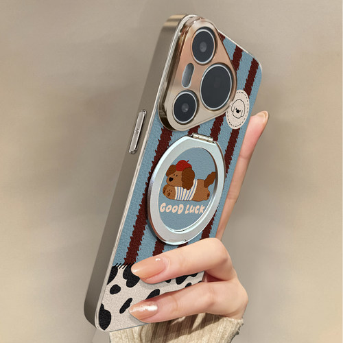 适用于华为Pura70pro手机壳新款磁吸狗狗Mate60/70pro十套50/40全包防摔P60/80带挂绳Nova14ultra/13/12外7/9